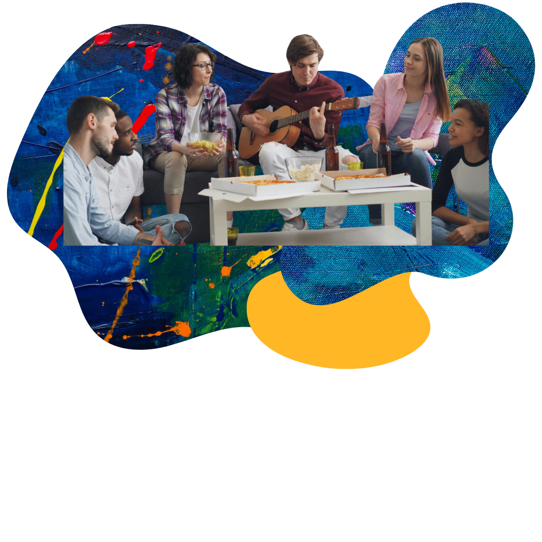 Repas entre étudiants